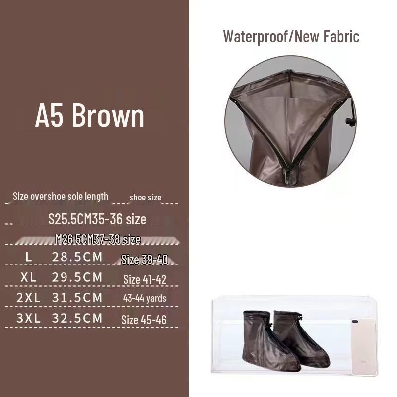 Liyu Portable Zipper Waterproof Shoe Covers