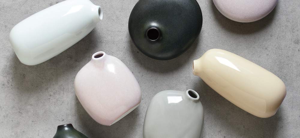 KINTO SACCO Vase, Porcelain, 3, Pink, 25992