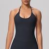 European & American High-Elastic Lace-up Backless Sports Bra for Training & Yoga