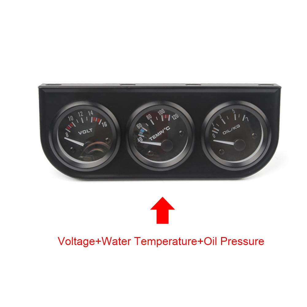 

3 в 1 автомобильный измеритель температуры масла + датчик температуры воды + датчик давления масла Тройной комплект светодиодная подсветка Высокая точность Чувствительный