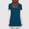 Gucci Short Sleeved Dress Women's Blue 606015-XKA4A-4492