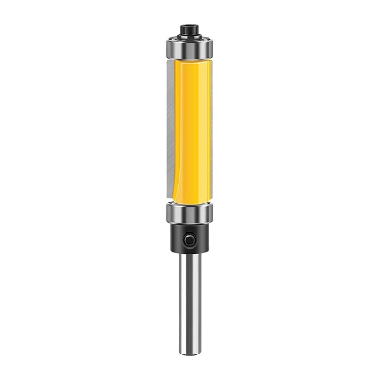 Double Edges Trimming Router Bit With Double Bearing Guide Carbon Steel Body Rust Resistant Finish for DIY Enthusiasts