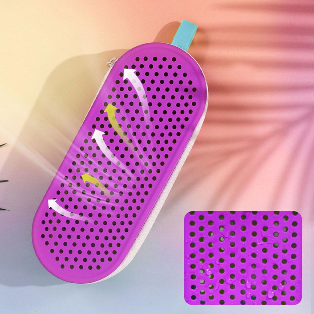 Swimming Goggles Storage Box With Drain Hole Breathable EVA Glasses Box Holder Zipper Eyeglasses Case Bag Swimming Accessories