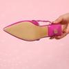 Fashion Plus Size 2025 New Fashion Closed Toe Women's Sandals Classics Pointed Toe Thin Heels Slip on Sandals Versatile Dress Shoes