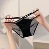 G-String Thongs for Women Strappy Cheeky Sexy Underwear Low Waist Sheer See Through Panties Ladies Seamless Cutout Briefs
