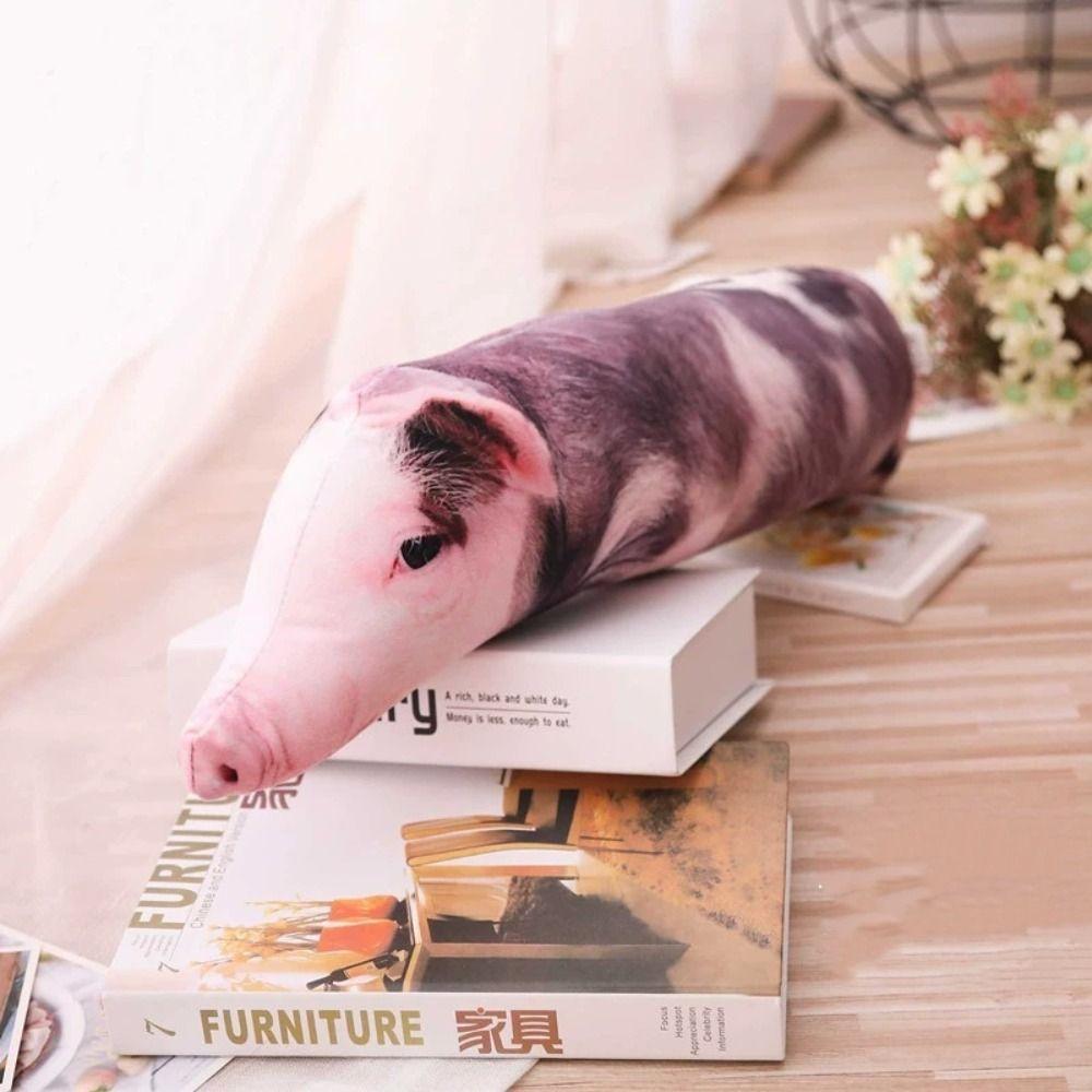 3D Printing Pig Stuffed Pillow Realistic Pig Cushion Pet Lover Gift Pig Plush Toy Sofa Cushion