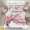 Japanese Mount Fuji Sakura Tree Flower 3D Printed Quilt Cover Sets Fashion Art Exquisite Home Textiles Duvet Cover Pillowcases