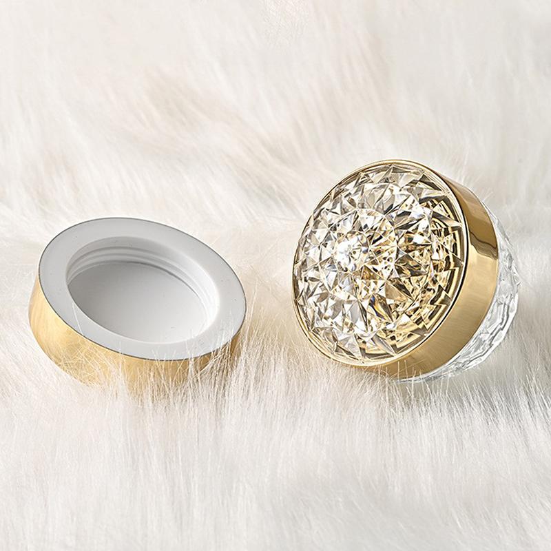 1 Stück Luxus Diamant 50G Glas Gesichtscreme Tiegel mit Deckel Acryl Kosmetiktiegel Behälter für Creme Lotion Tiegel Reise Lotion Flasche