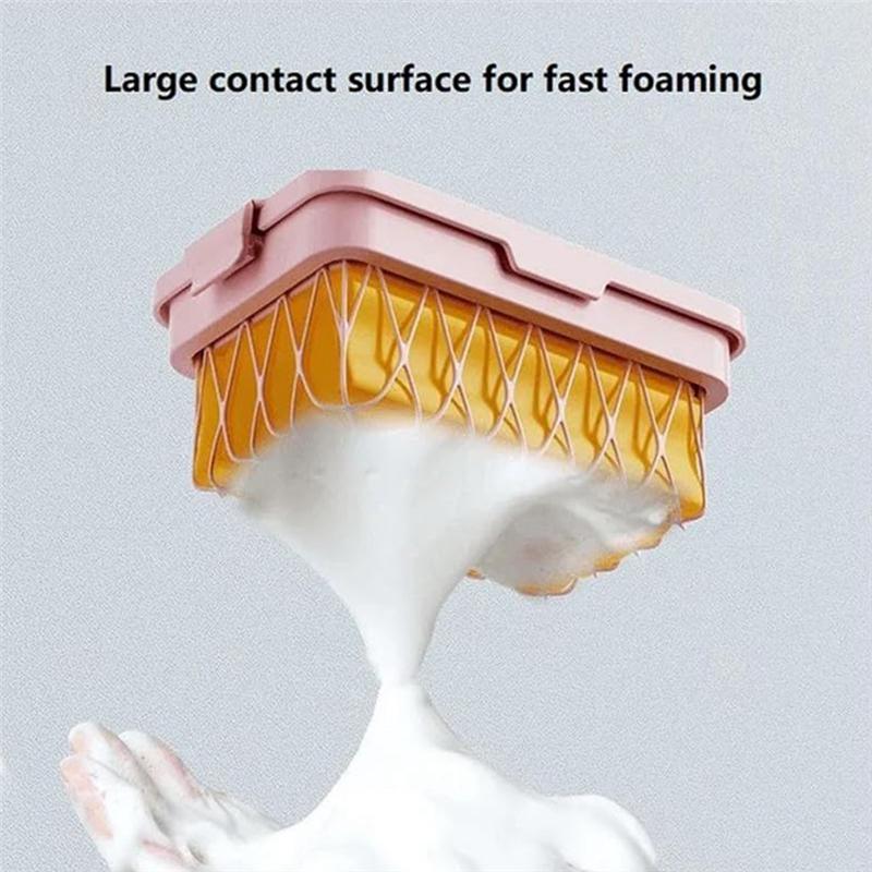 High Elastic Mesh Soap Bubble Box Multifunctional Foaming Soap Box Mesh Foaming Soap Box