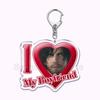 Pfp Sephiroth Acrylic KeyChain Pendant Key Ring I Love My Boyfriend Girlfriend Pink Heart Keyring for Bag Pendant Jewelry Gifts