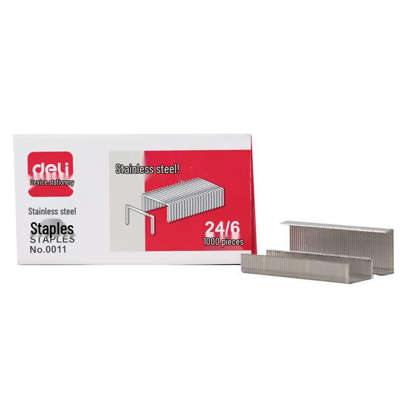 Deli 24/6 Stainless Steel Staples (10 Boxes)