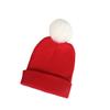 Plush Solid Color Ball Knitted Cap Breathable For Fall Season Gift Fashion