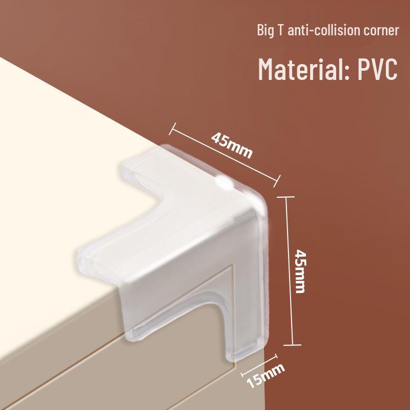 Transparent Silicone Corner Protector - Anti-Collision Soft Wrap for Child Safety