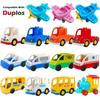 Duplo Children's DIY large size building blocks accessories car bricks compatible with Dupols parts truck aircraft toys