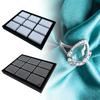Tall Rectangular Organizers Box For Loose Stone Samples Waterproof PU Material Jewelry Showcase