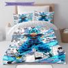 Cartoon Pattern Bedding Quilt Set Quilt Cover Pillowcase Home Decoration Birthday Gift (1 * Duvet Cover + 2 * Pillowcase, Without Core)