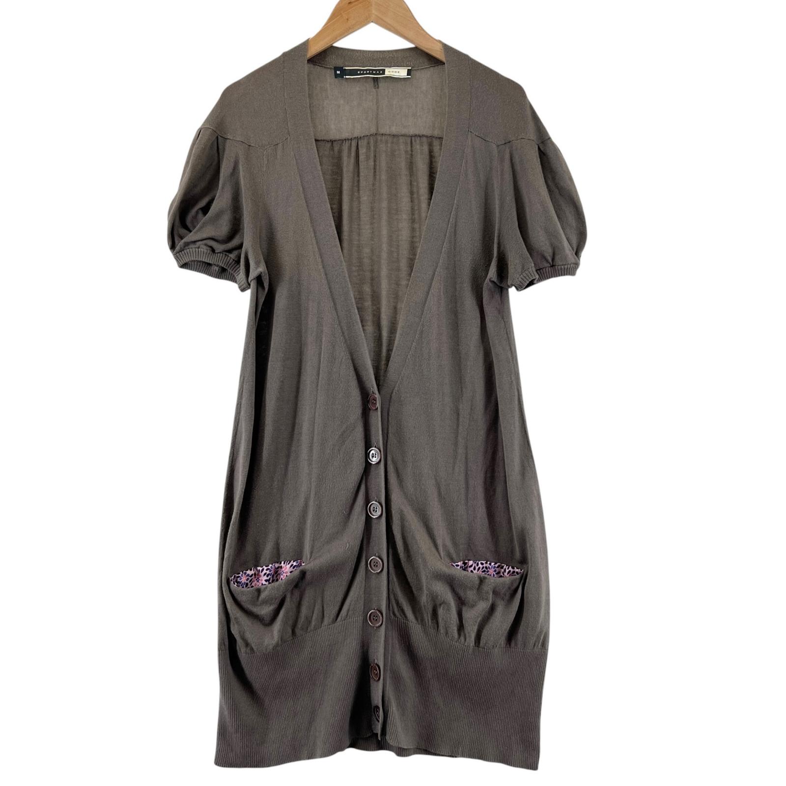 SPORTMAX CODE Plain cardigan Brown Women M Floral pattern pocket lining used
