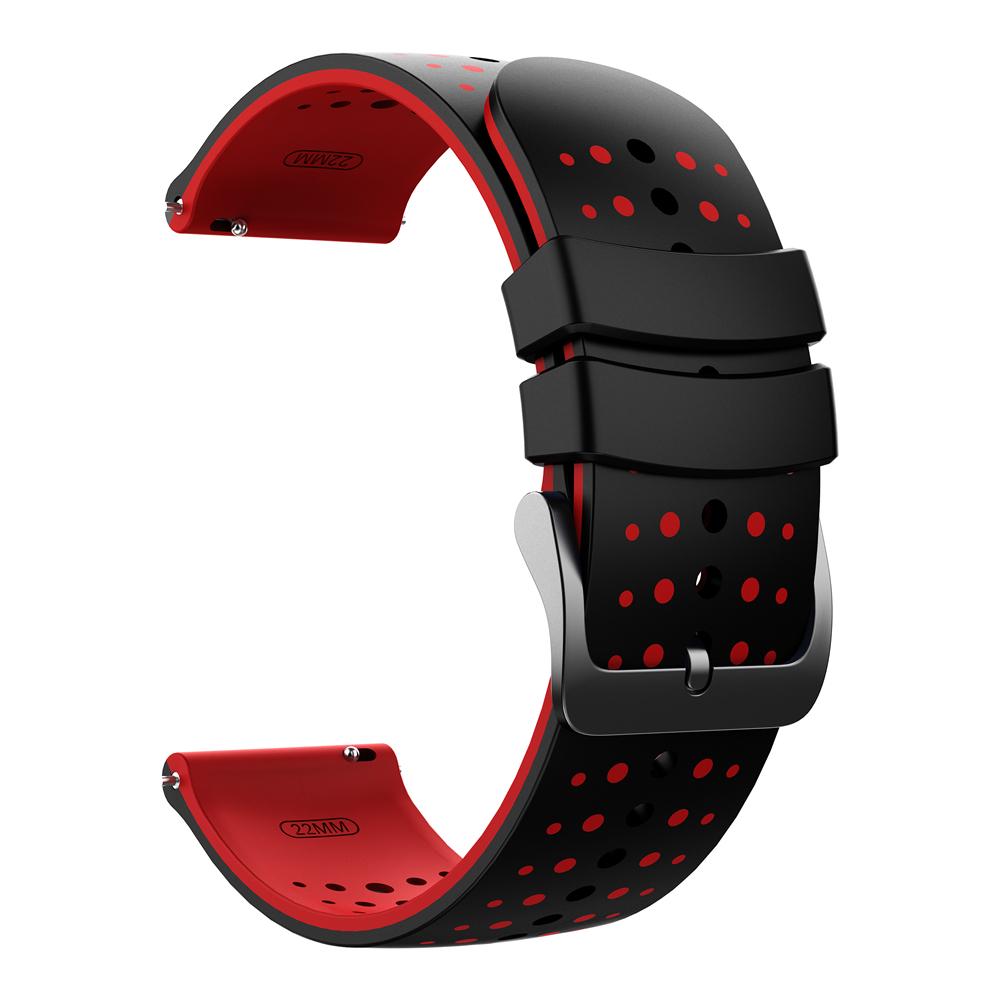 22mm Sports Strap For Huami Amazfit Bip 6 5/GTR 47mm 4/3Pro/Balance2 Silicone Wrist Band For Samsung Galaxy Watch3 45mm Bracelet