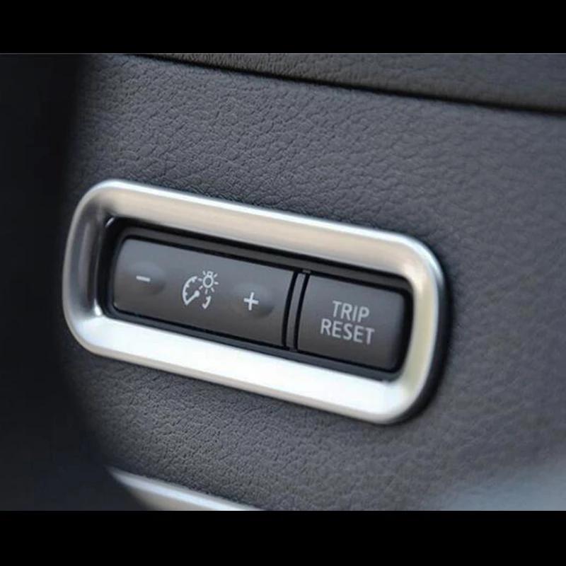 Stainless Steel For Nissan Murano 2015-2018 Car Decorator Accessories Headlamps Adjustment Switch Panel Frame Cover Trim