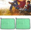 Cotton Fishing Towel Thickening Water Absorption Double Sided Color Towel Fishing Accessory(Green Gray )