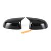 2x Black Rear View Side Mirror Cover Caps For BMW X3 X4 X5 X6 G01 G02 G05 G06