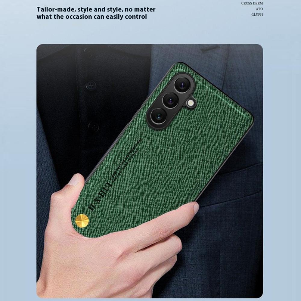 For Samsung Galaxy A26 5G Case Cross Texture Leather + TPU Phone Cover Support Magnetic Car Holder