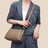 Elegant Women's Shoulder Bag with Unique Texture Design Stylish Soft Leather Handbag with Zipper Pockets Everyday Crossbody Bag