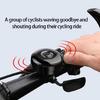 Remotes Control Bike Horn with Four Sound Models Warning Bicycles Bells for City and Mountain Cyclists