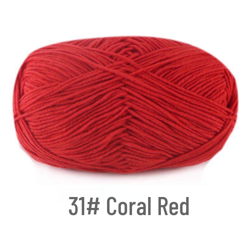 Su He 4-Strand Milk Cotton Combed Yarn for Hand-Knitting Baby Sweaters