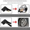 2 In 1 Bicycle Pump Nozzle Adapter Metal Air Chuck Valve Connector For Car Motorcycle Bike Efficient Inflation