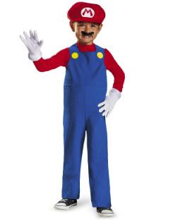 Halloween Cosplay Costume Mario Parent-Child Suit Prom Show Costume Mario Kids Costume