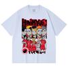 230 Gsm 100% Cotton Haikyu V8 Nekoma High Print Unisex Heavy Cotton T Shirt
