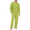 Men's Long Sleeve Pajama Set for Sleep and Loungewear - Soft Comfortable Two-Piece Sleepwear