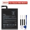 NOVA Bateria de Reposição BM39 Para Xiaomi Mi 6 mi 6 MCE16 BM39 Bateria de Telefone 3350mAh