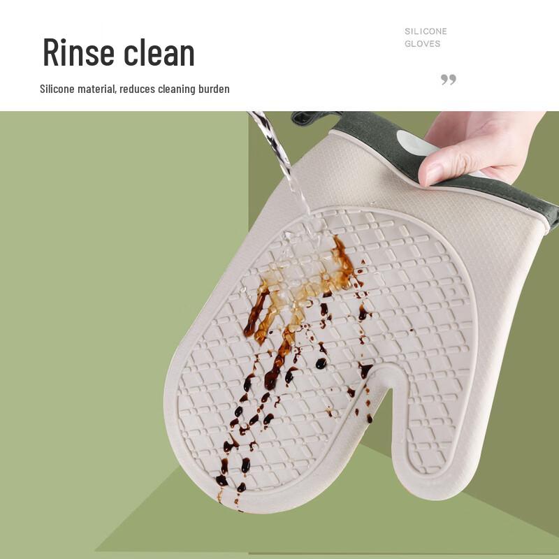 Silicone Cotton Heat Resistant Oven Mitt