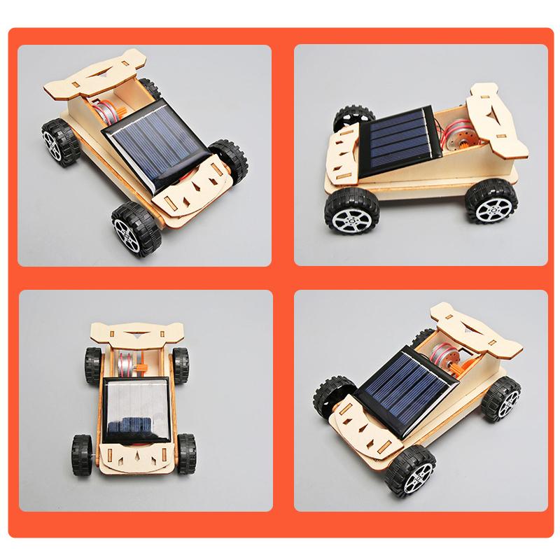 1 Set DIY Science Experiment Kit & Education Model DIY Solar-powered Racing Cars Toy Physics Science Toys For Children Gift·
