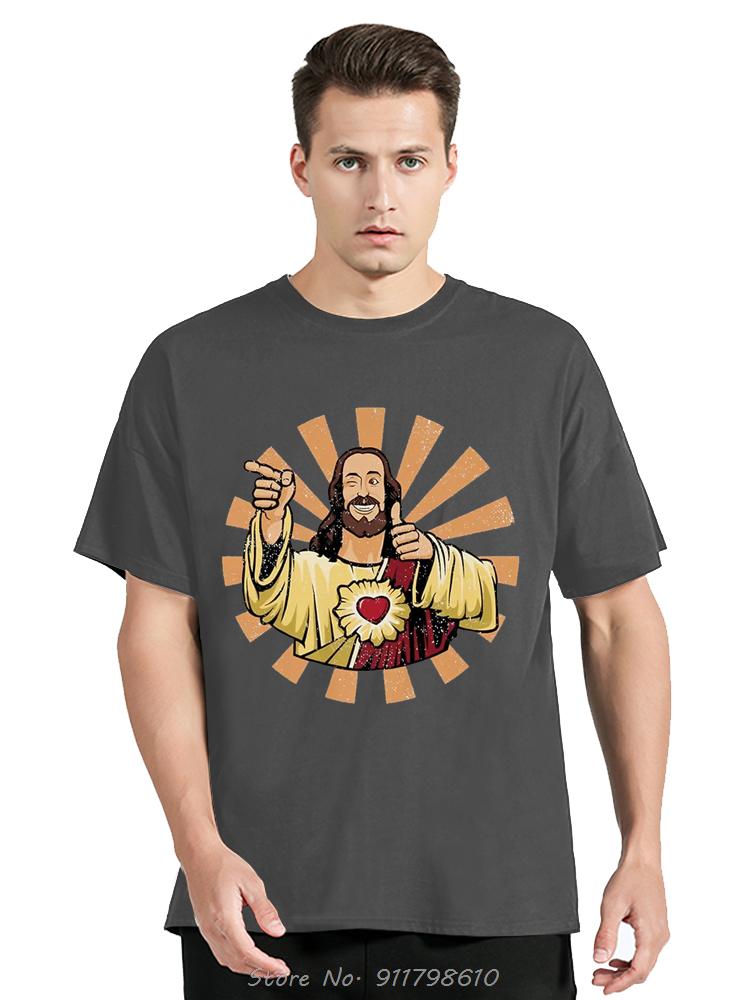 Buddy Christ Vintage 90s Cool Jesus Religious Christian T Shirt Fitness Clothing Sales Unisex T-shirt Unisex O-Neck tshirt