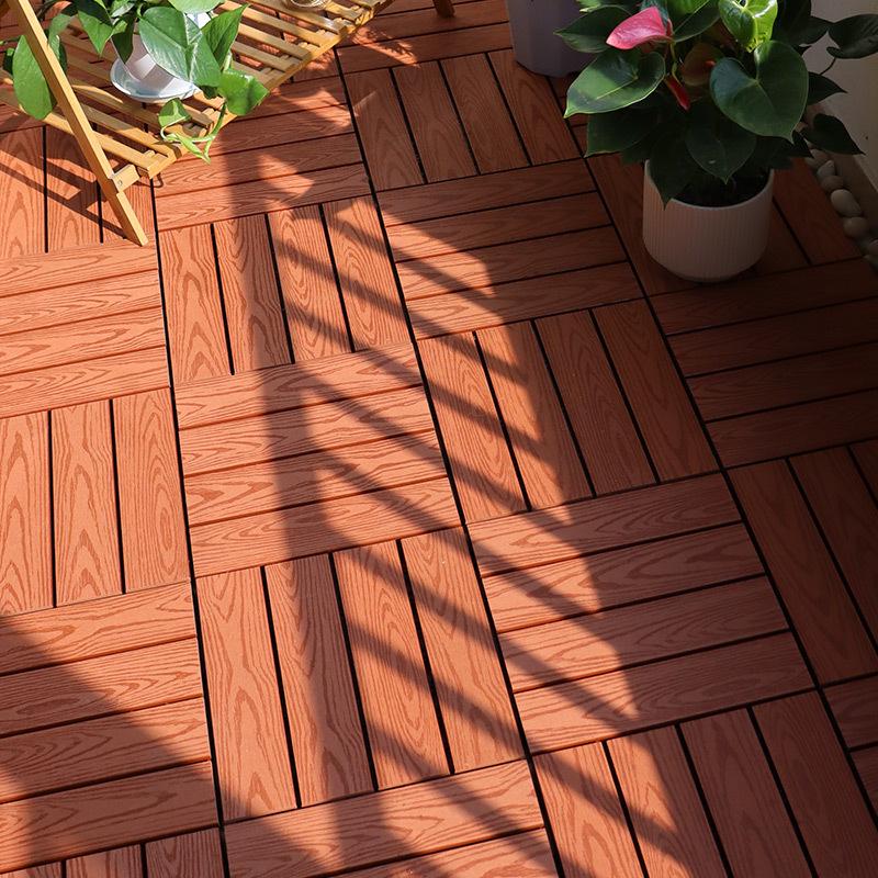 Premium WPC Outdoor Flooring: Anti-corrosion, Anti-slip, Easy Assembly for Patio, Balcony, Courtyard.