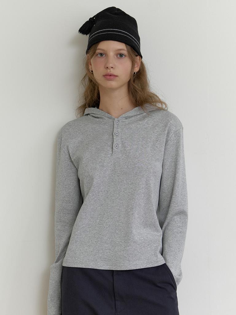Deomiteun [7Th] Molly Hoodie T-Shirt (Gray)