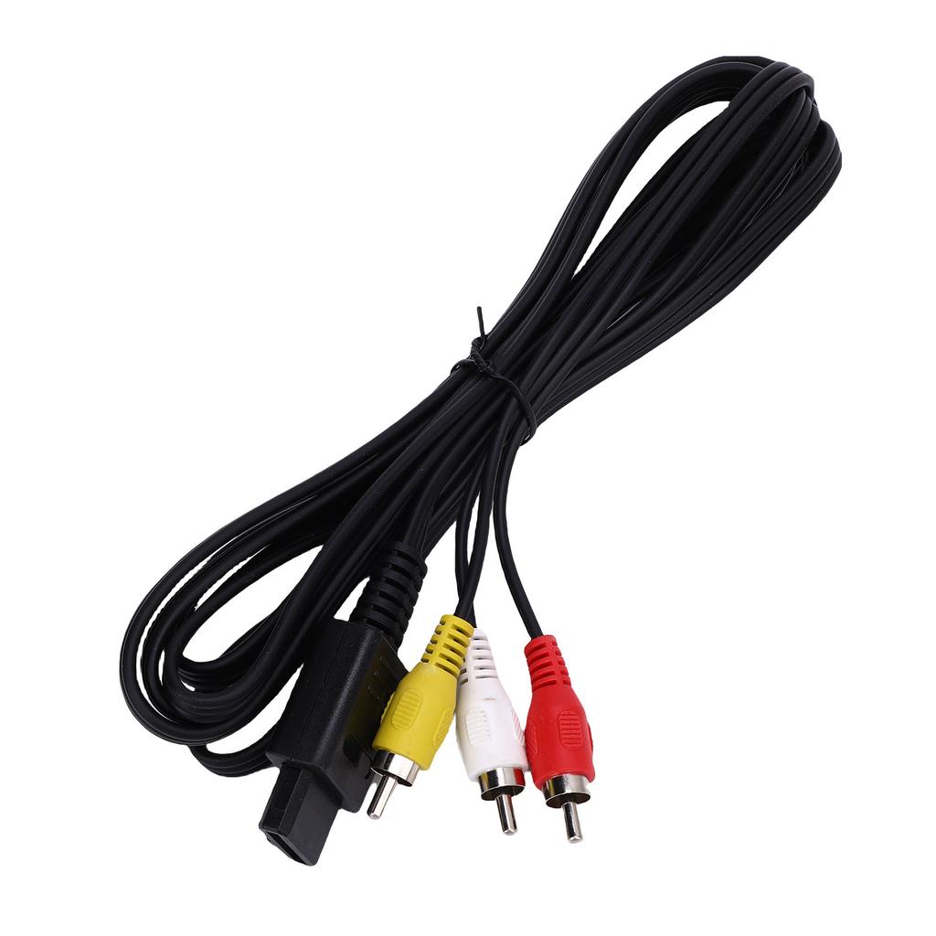 AV Composite Cable Fit for Famicon Game Console Stable Video Stereo Composite AV Cable