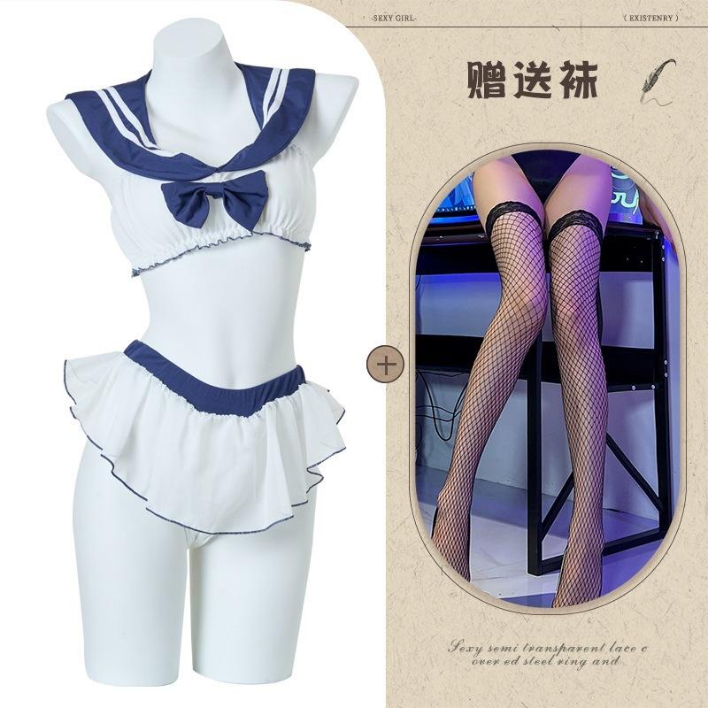 Aishangyou Erotic Underwear Sexy Erotic Free Underwear Split Jk Uniform Role-playing Erotic Suit
