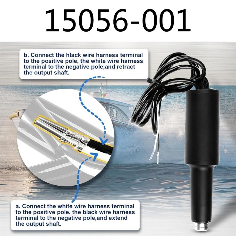 Actuator Flapuri Trim Barcă 12V 15056-001 15056001 pentru Lenco 101 Cursă 2 1/4in Performanțe Ridicate Flapuri Super Puternice