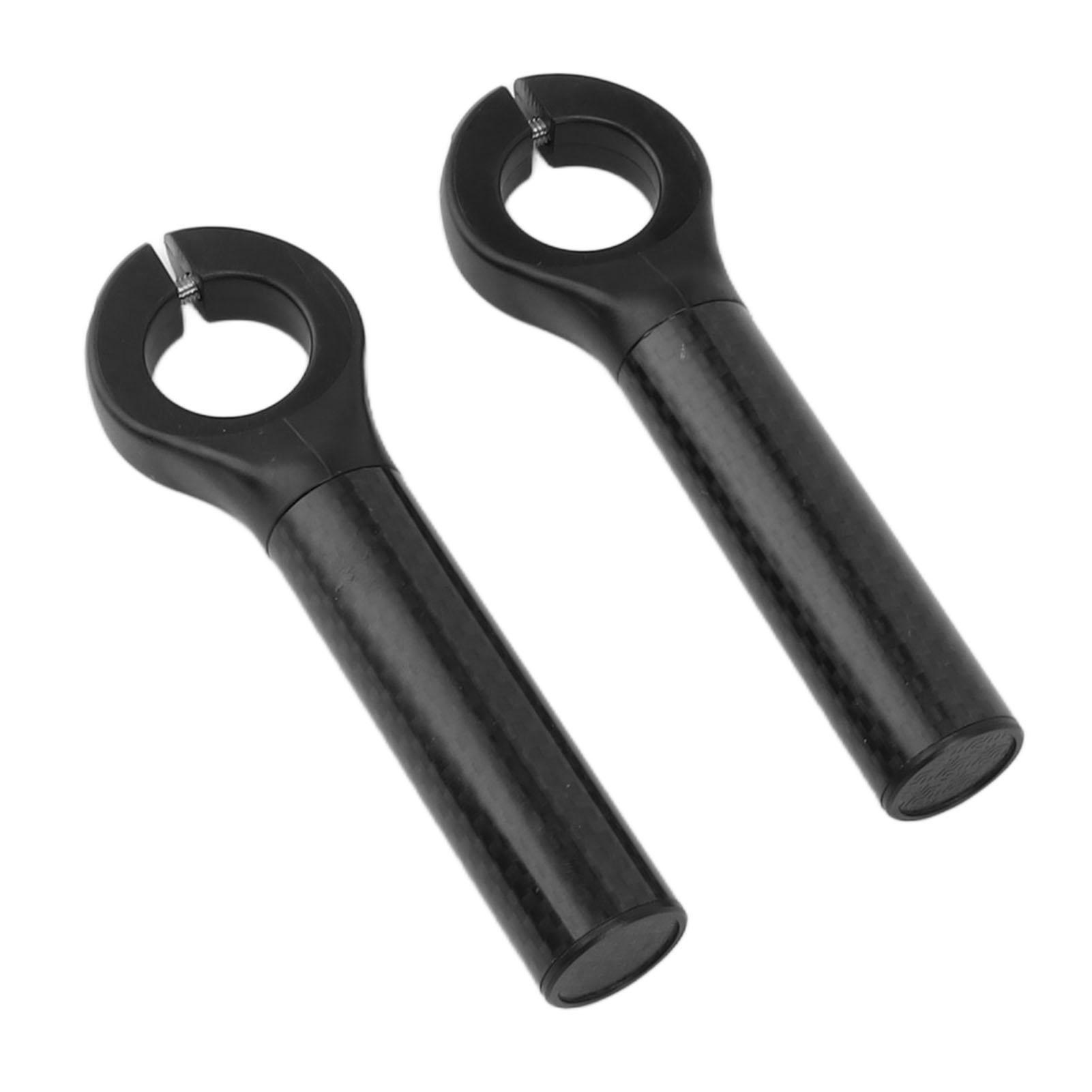 1 Pair Handlebar Ends with Covers Carbon   Handle Grip Ends for 22.2mm Diameter Bar Mountain Bike