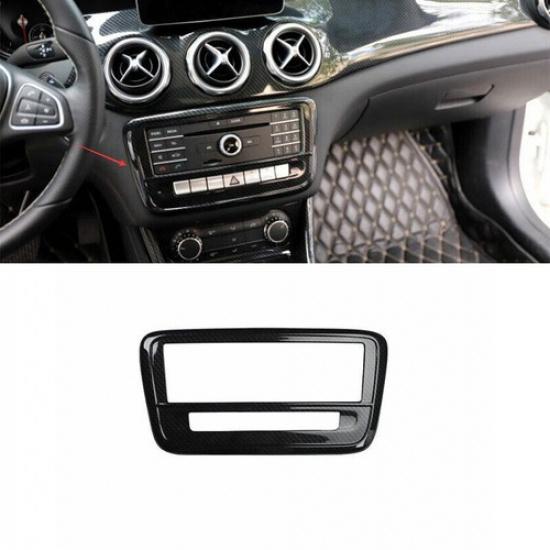 For Benz GLA CLA 2013-2019 Carbon Fiber Console Volume Button Frame Trim Cover
