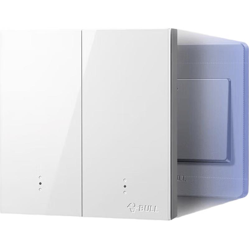 BULL GTQ212 Smart Voice/Manual Two-Gang Remote Switch White