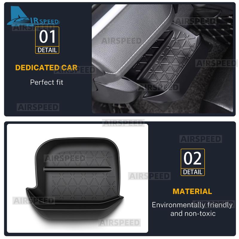 ABS Driver's Drawer Box Container LHD For Toyota RAV4 RAV 4 XA50 2024 2025 Car Interior Accessories
