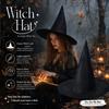 Halloween Witch Hat Cap Hanging Witch Hat Costume Accessory for Halloween Party Favor, Black