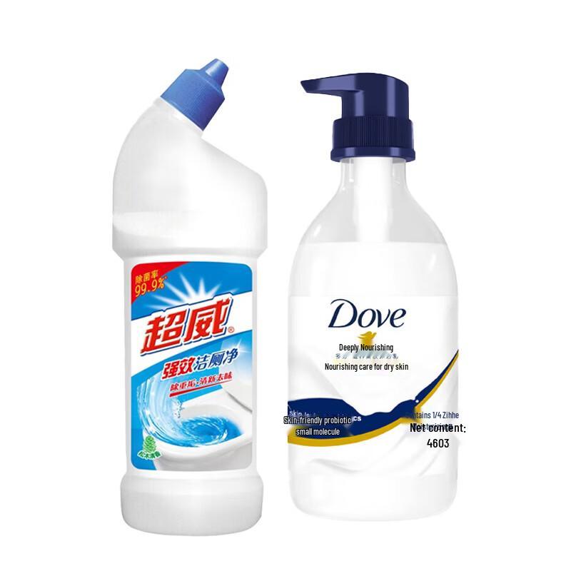 Superb Toilet Cleaner & Dove Shower Milk Combo