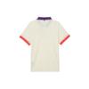 Nike Court Heritage Minimalistyczna Moda Wszechstronny Lekki Oddychający T-shirt Męski Top Jasny-Kość Słoniowa Jasny-Głęboki-Czerwony FQ2102-110