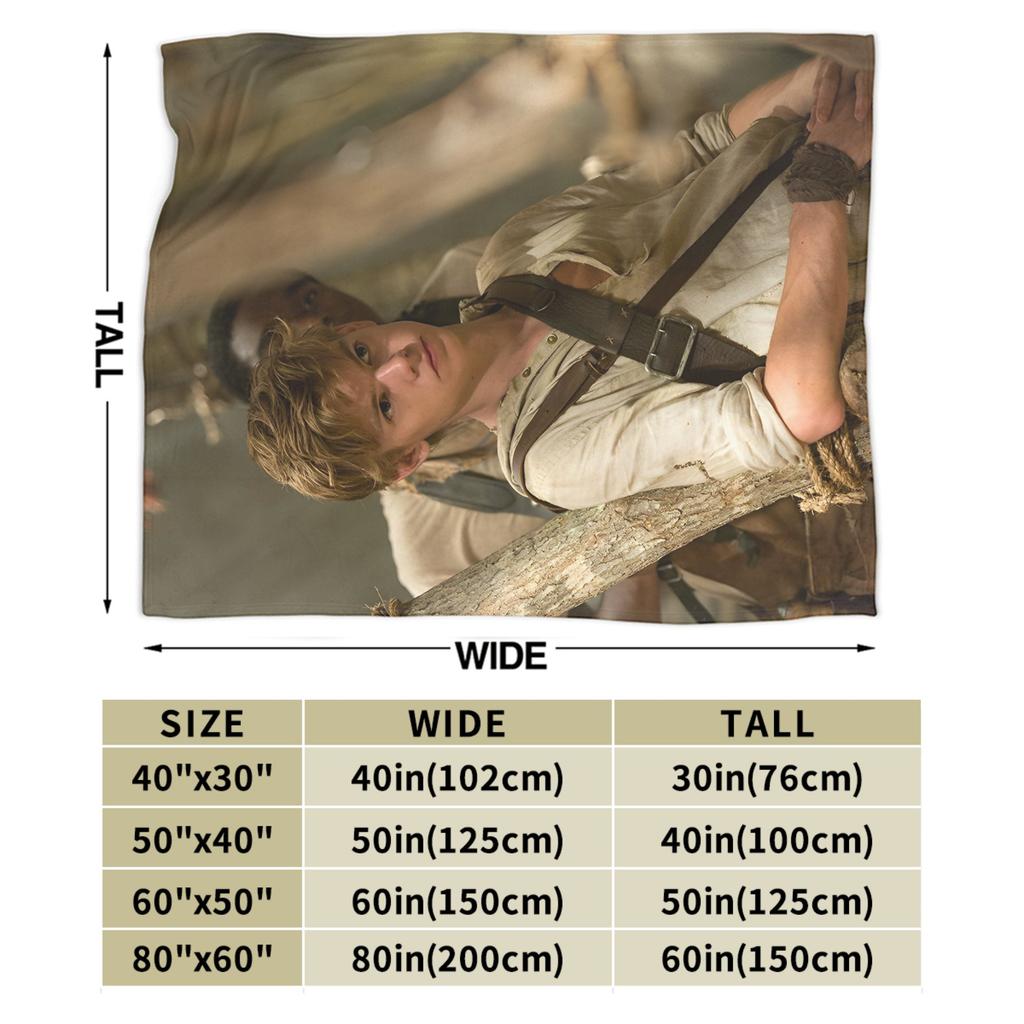 The Maze Runner Coperta Morbida Calda Newt X Thomas Viaggio Ufficio Coperta Morbida in Peluche Divano Sedia Coperta da Letto in Flanella Copri Divano Letto